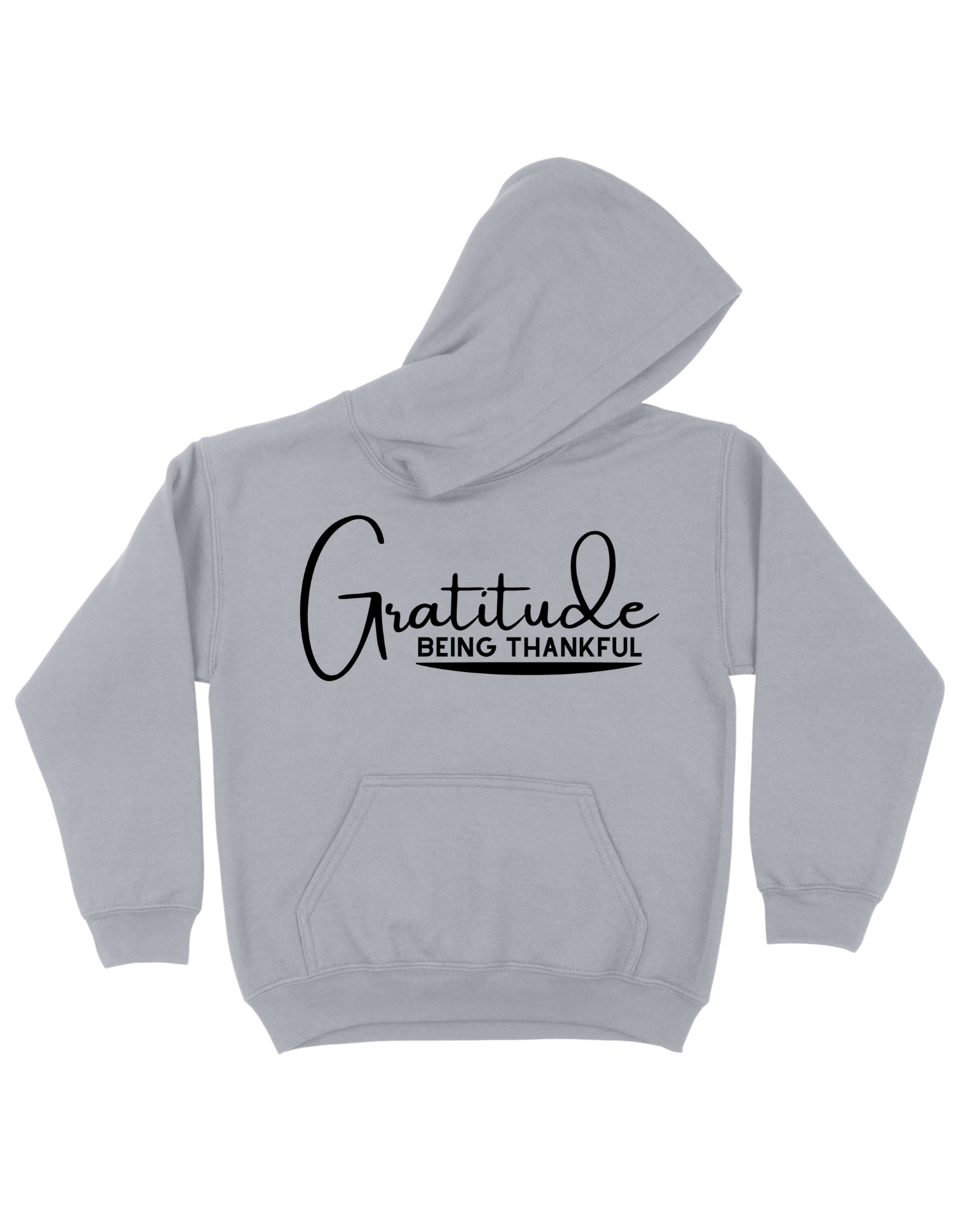 Gratitude - Athletic Gray Hoodie Main Image